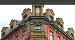 Desktop Screenshot of hausverwaltung-rommel.de